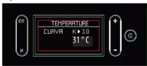 EDILKAMIN GORA SLIM - Impostazione delle Temperature dell'acqua("TEMPERATURE" a display) - 3