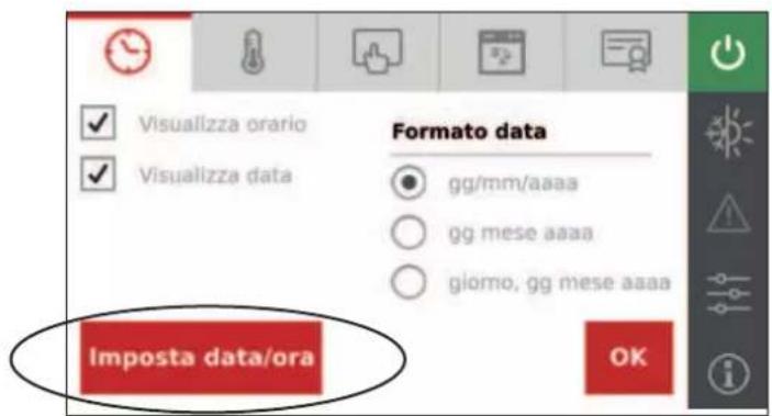 EDILKAMIN LAGUNA P - Scheda Impostazioni Utente (cinque schermate successive) - 1