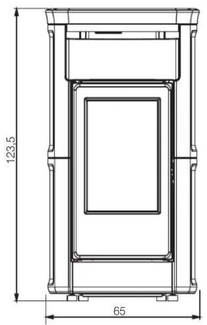 EDILKAMIN VYDA2 EVO - KIRA2 EVO DIMENSIONS (cm) - 1