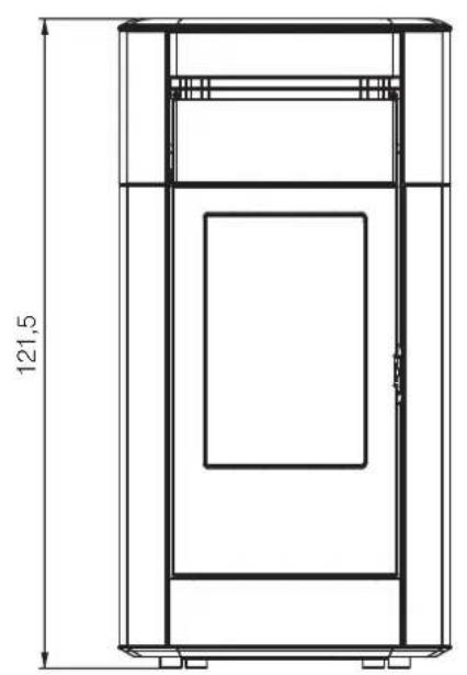 EDILKAMIN VYDA2 EVO - KIRA2 EVO DIMENSIONS (cm) - 4