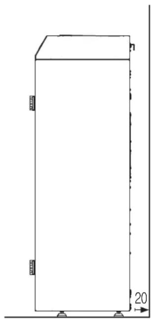 EDILKAMIN GORA2 SLIM UP - Protection contre la chaleur et distances de sécurité - 1