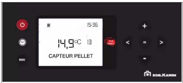 EDILKAMIN GORA2 SLIM UP - - CAPTEUR PELLET - 1