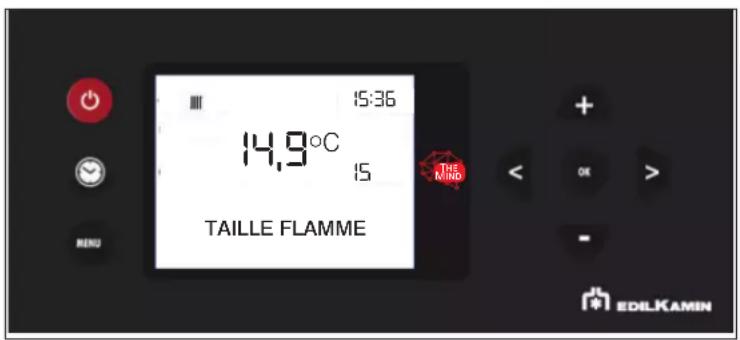 EDILKAMIN GORA2 SLIM UP - - TAILLE FLAMME (uniquement pour le TECHNICIEN) - 2