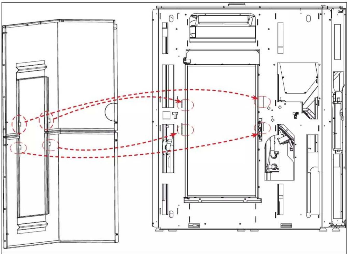 EDILKAMIN BLADE H - Montaggio del Fianco Assemblato sinistro - 1