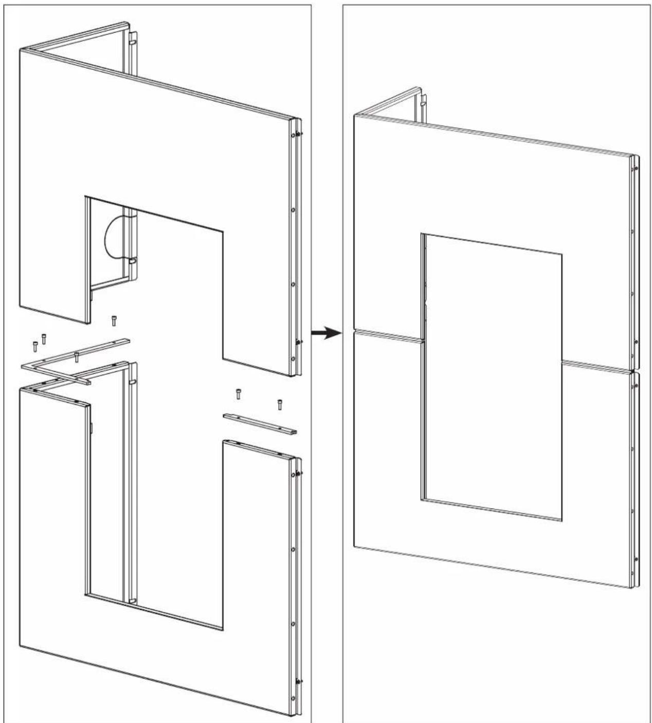 EDILKAMIN BLADE H - Assemblaggio fianco sinistro (1 e 2) - 1