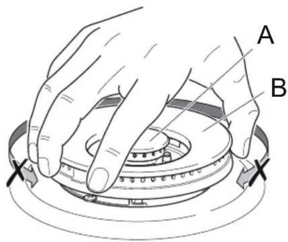 HAIER HAHG9WL38WX/1 - CORRECT REPLACEMENT OF THE DOUBLE-RING AND DUAL BURNER (depending on your model, your cooktop may only have some of these burners - see page 22) - 5
