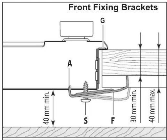 HAIER HAHG9WL38WX/1 - FASTENING THE COOKTOP - 3