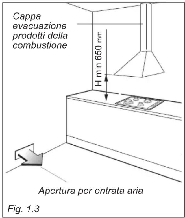 HAIER HAHG9WL38WX/1 - SCARICO DEI PRODOTTI DELLA COMBUSTIONE - 1