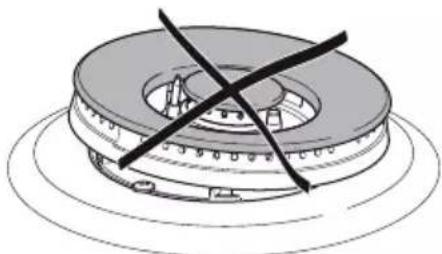 HAIER HAHG9WL38WX/1 - CORRECT REPLACEMENT OF THE DOUBLE-RING AND DUAL BURNER (depending on your model, your cooktop may only have some of these burners - see page 22) - 6