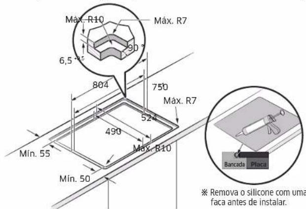 SAMSUNG NZ84C5047HK - Instalar a placa - 4