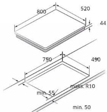 SAMSUNG NZ84C5047HK - Namestitev plošče - 2