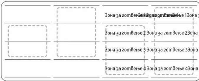 SAMSUNG NZ84C5047HK - Flex зона плус (Само за могелите што се применувает со Flex зона плус) - 2
