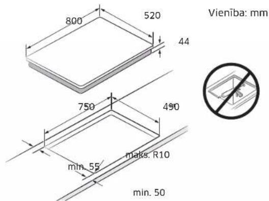 SAMSUNG NZ84C5047HK - Plīts virsmas uzstādīšana - 2