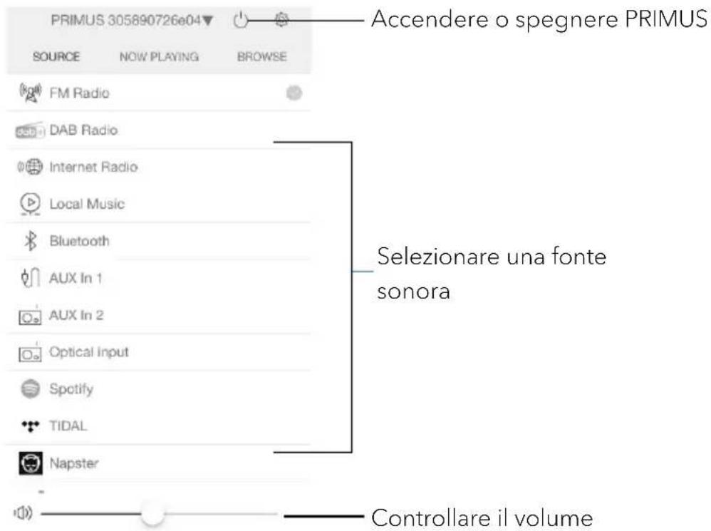 SONORO Primus SO-341 - Controllare PRIMUS tramite l'app UNDOK™. - 1