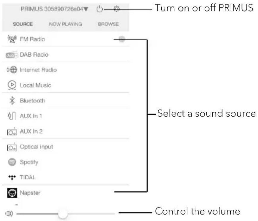 SONORO Primus SO-341 - Control PRIMUS through the UNDOK™ app. - 1