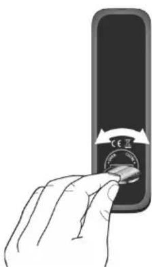 SONORO Primus SO-341 - Insertion de la pile dans la télécommande - 1