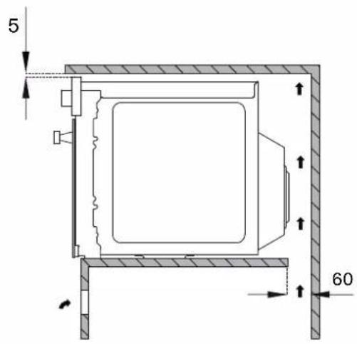 BERTAZZONI F457PROMWTN - INSTALLATION SOUS PLAN DE CUISSON - 3