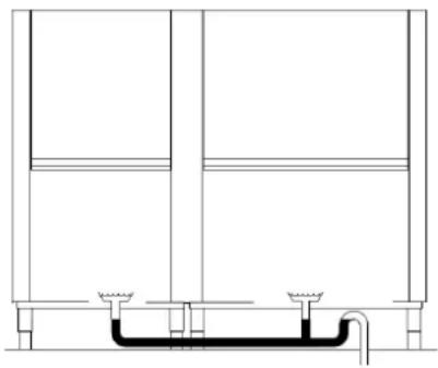 Elettrobar Mistral 415.3 - Conexión de la cuba de lavado - 2