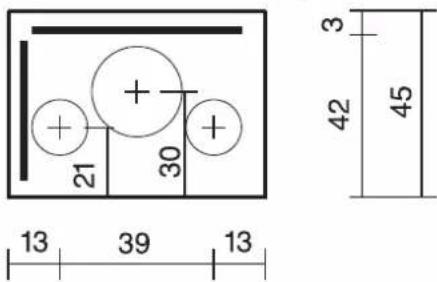 EDILKAMIN FIREBOX - CABALLETE DE SOPORTE UNIVERSAL OPCIONAL (fig. L) - 1