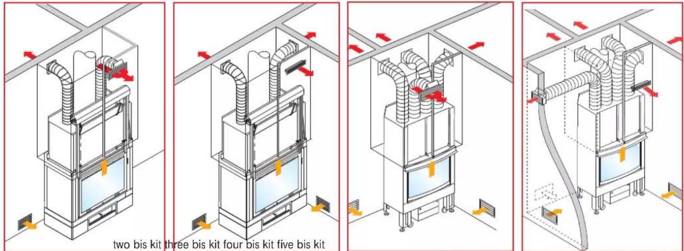 EDILKAMIN CRISTAL - AIR DUCTING KIT - 1