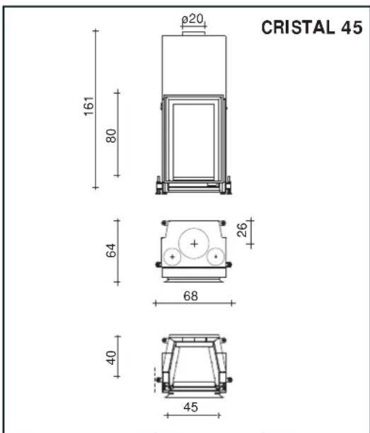 EDILKAMIN CRISTAL - ABMESSUNGEN - 4