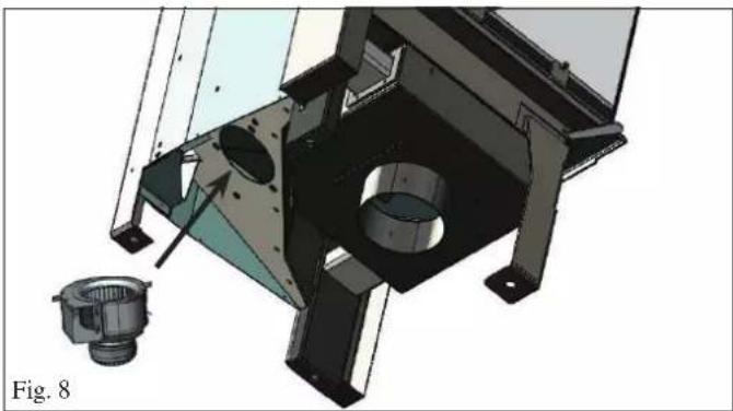 EDILKAMIN SIDE 50x50 PLUS - • TRASFORMAZIONE DA CIRCOLAZIONE A CONVEZIONE NATURALE A CIRCOLAZIONE A VENTILAZIONE FORZATA (solo a cura tecnico e a prodotto NON rivestito) - 5