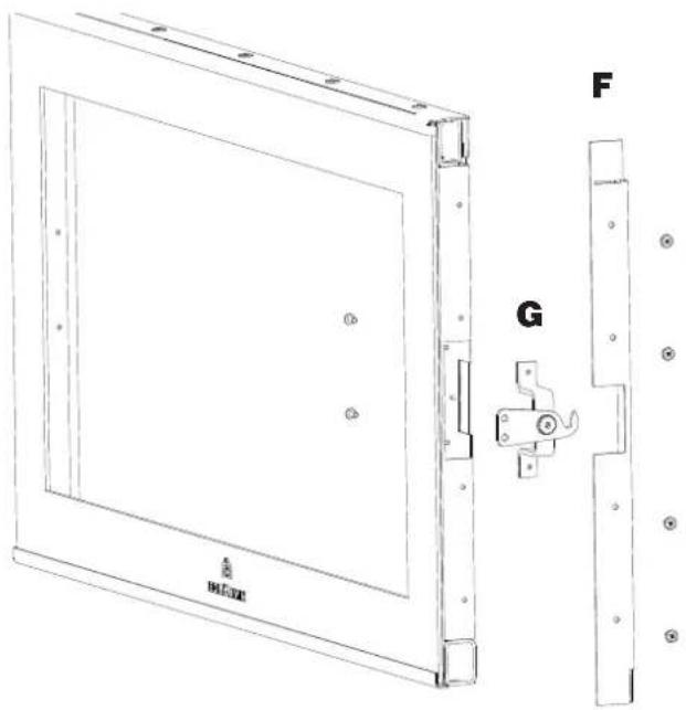 EDILKAMIN SCREEN EVO 100 - INVERSIONE PORTA DEL FOCOLARE - 7