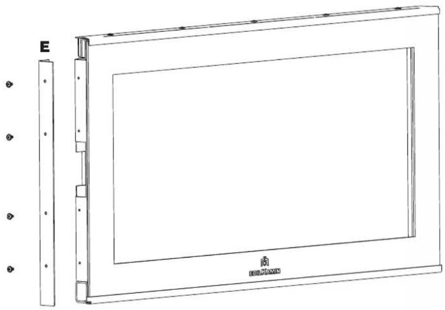 EDILKAMIN SCREEN EVO 100 - INVERSION DE LA PORTE DE LA CHAMBRE DE COMBUSTION - 6