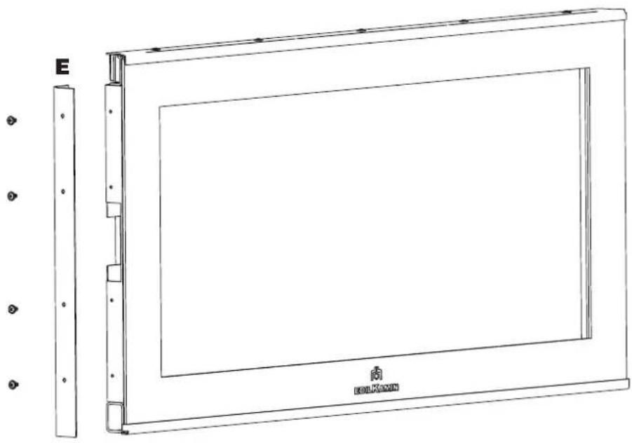 EDILKAMIN SCREEN EVO 100 - INVERSIONE PORTA DEL FOCOLARE - 6