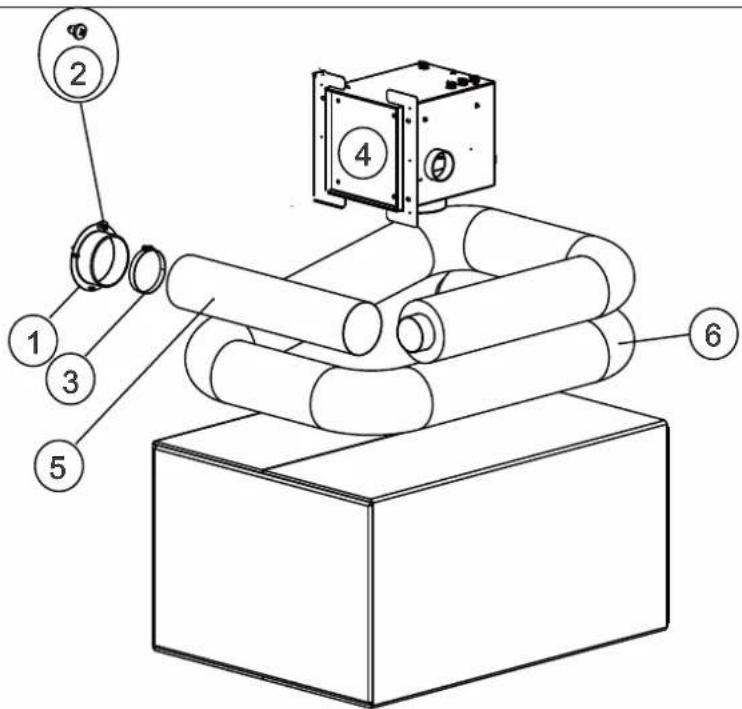EDILKAMIN PELLKAMIN2 12 - KIT DE VENTILATION - 1