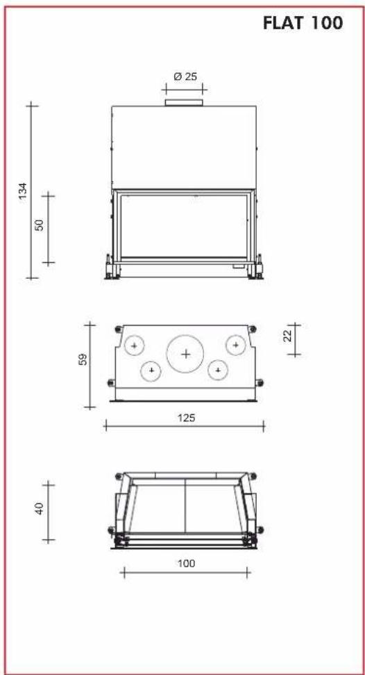 EDILKAMIN DOUBLE - Innenverkleidung des Feuerraums (Abb. 2) - 3