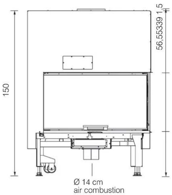 EDILKAMIN WINDO2 95 - WINDO2 95 dimensions cm - 1