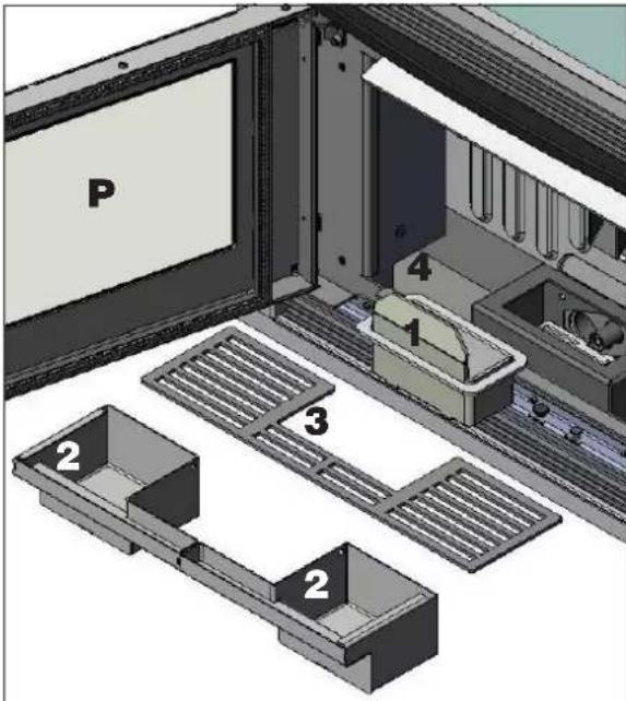 EDILKAMIN PELLKAMIN 8 EVO - Opérations à effectuer quand l'insert est éteint, froid et débranché du réseau électrique. - 1
