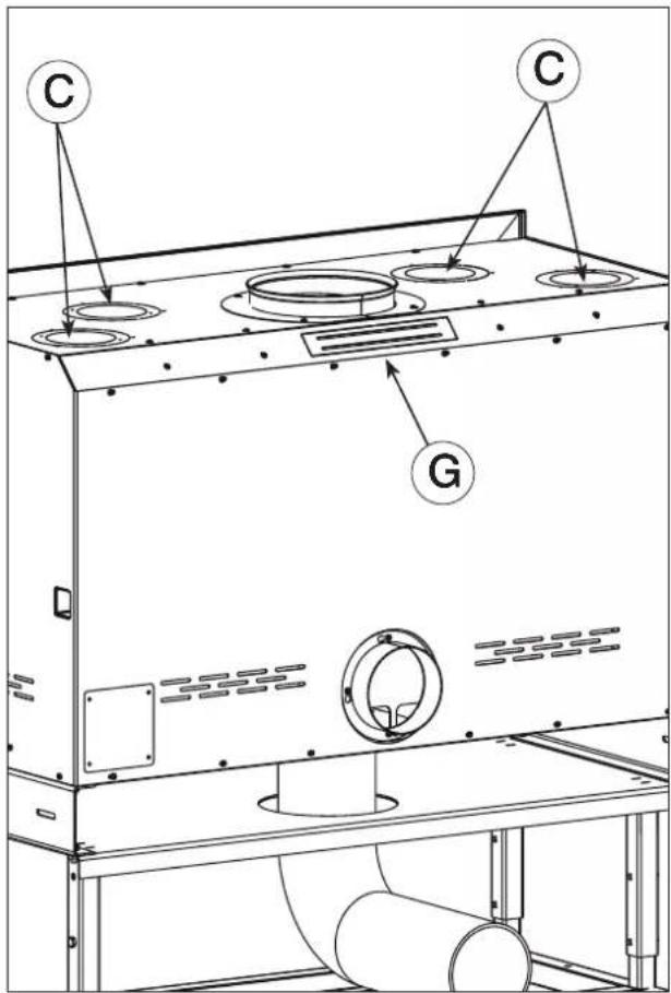 EDILKAMIN SCREEN UP 80/2 - CIRCULATION PAR CONVECTION NATURELLE - 2