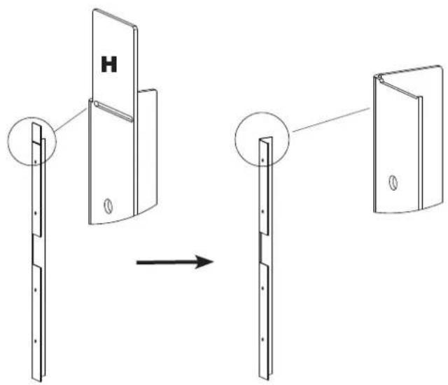 EDILKAMIN SCREEN EVO 80/2 - INVERSION DE LA PORTE DE LA CHAMBRE DE COMBUSTION - 9