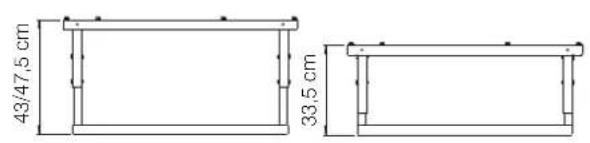 43/47,5 cm 33,5 cm