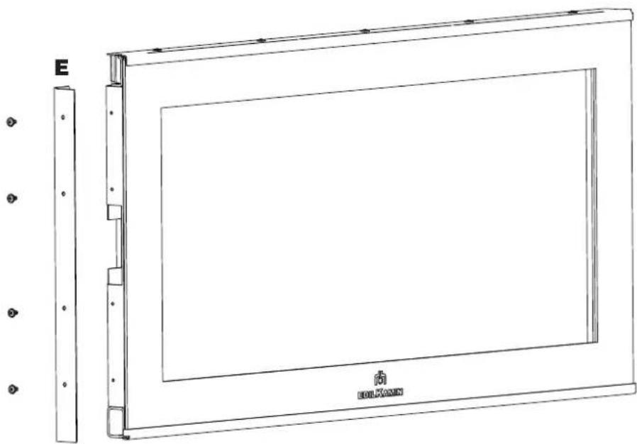 EDILKAMIN SCREEN EVO 80/2 - INVERSIONE PORTA DEL FOCOLARE - 6