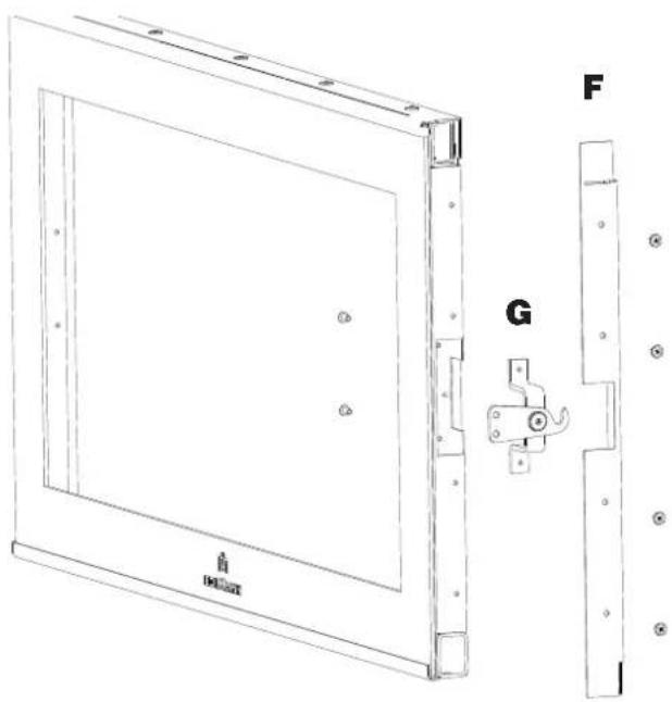 EDILKAMIN SCREEN EVO 80/2 - INVERSIONE PORTA DEL FOCOLARE - 7