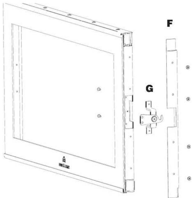 EDILKAMIN SCREEN EVO 80/2 - INVERSION DE LA PORTE DE LA CHAMBRE DE COMBUSTION - 7