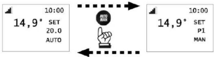 10:00 14,9° SET 20.0 AUTO AUTO MAN 14,9° 10:00 SET P1 MAN