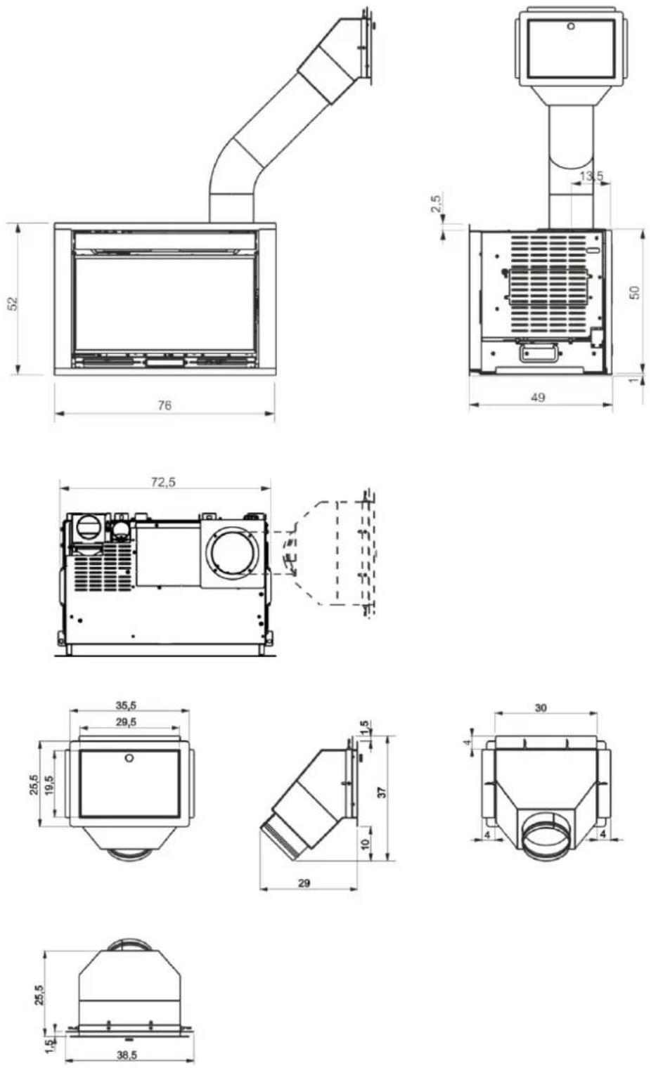 EDILKAMIN PELLKAMIN EVO 10 PLUS - Trappe pour le chargement des granulés - 1