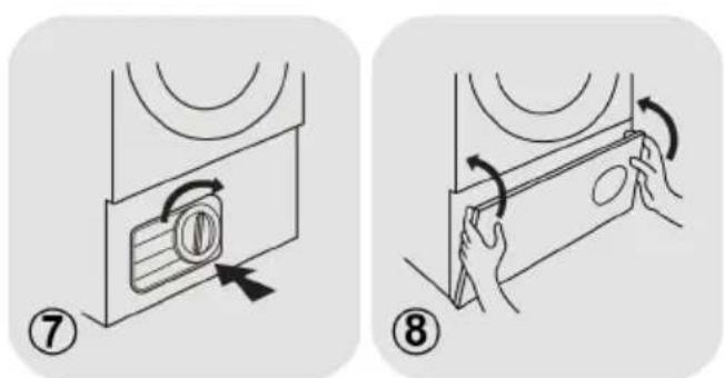 HAIER HD90-A3939E - Cómo limpiar los filtros de esponja - 6