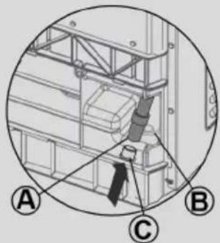 HAIER HD90-A3939E - Fitting the drain hose - 4