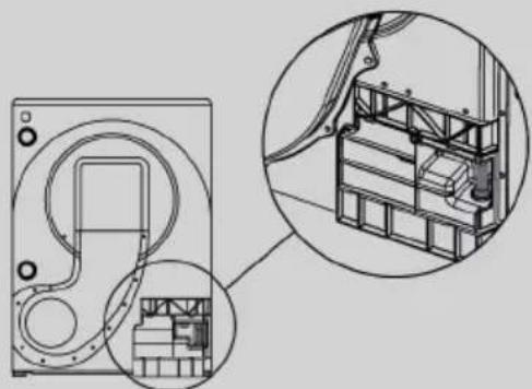 HOOVER NDEH10A2TCBES-84 - Fitting the drain hose - 2