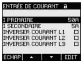 SIEMENS SENTRON PAC4200 - Réglage du rapport du transformateur de courant - 1