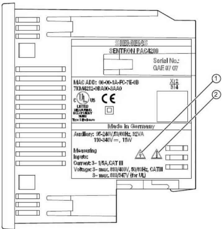 SIEMENS SENTRON PAC4200 - ! DANGER - 1