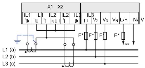 SIEMENS SENTRON PAC4200 - Exemples de raccordement - 7