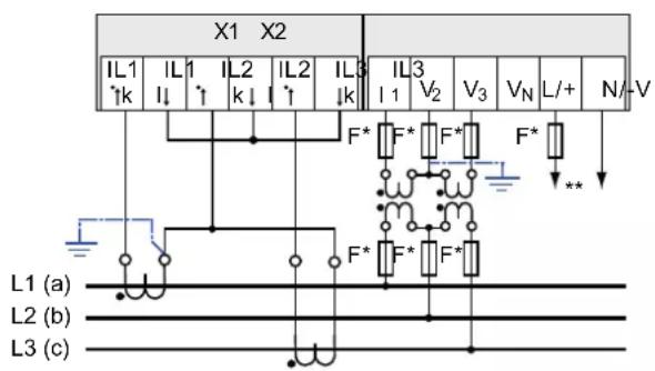 SIEMENS SENTRON PAC4200 - Exemples de raccordement - 8