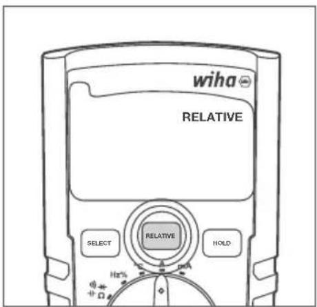 Wiha 45218 - Relatív funkció be-/kikapcsolása - 1