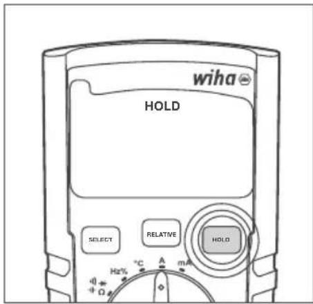 Wiha 45218 - Aktivace/deaktivace funkce hold - 1